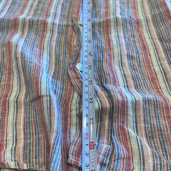 B0620 Linen Button Down Shirt Size Large similar to Frank & Eileee fall - Picture 6 of 7